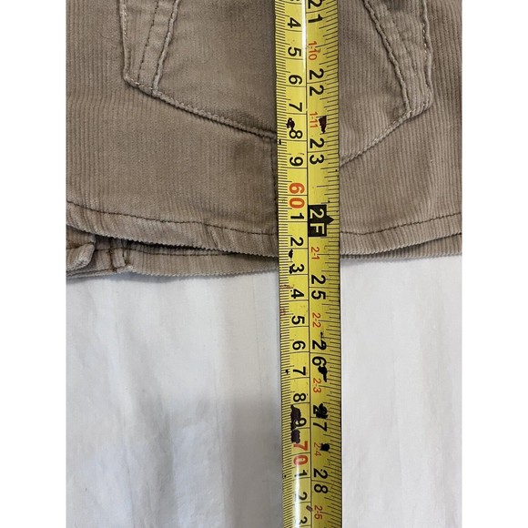 Levi's Women's Corduroy Button Up Collared 3 Button Jacket Size L Tan - Picture 8 of 9